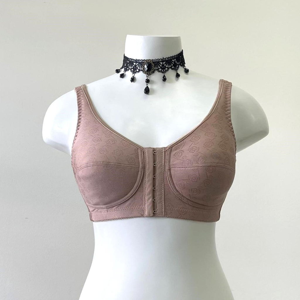 123 Front Close Rose Contour Bra